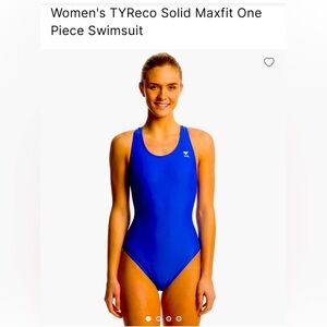 NWT TYR Women's TYR  Solid Maxfit One Piece size 36(large) Olympics style